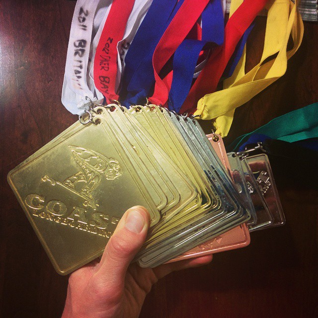 Patrick Switzer SHOWS US HIS BLING FROM A FEW YEARS OF RACING!!! CONGRATS BUDDIE!!!!
				
 on COASTLONGBOARDING.COM
